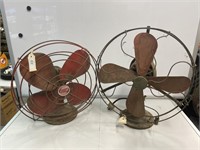 2 x Vintage Fans (Not Tested)