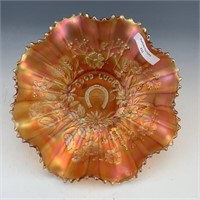 NW Marigold Good Luck Ruffled Bowl