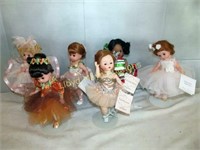 6pc Vintage Madame Alexander 6" Dolls w/ Tags