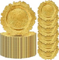 Gold Charger Plates 100pc Chargers Dinner Plates