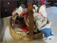 BASKET WITH DOLL CLOTHES