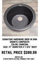 Signature Hardware Drop In Sink