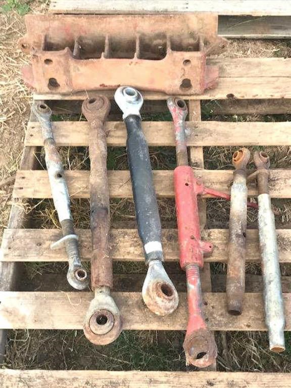 Top links & front tractor weights on pallet