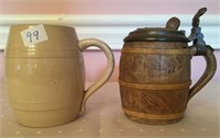 2 Unmatched stoneware mugs, Villeroy & Bauh, 3/10