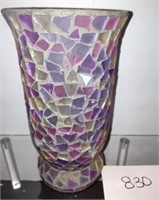 Mosaic glass vase