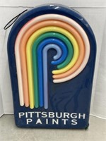 Pittsburgh Paints Plastic Sign - Plastic on Side