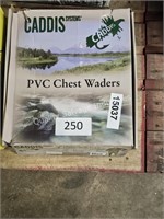 PVC chest waders size 13
