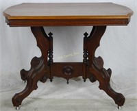 Antique Ornate Solid Wood Dessert Table