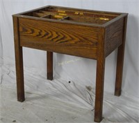 Antique Quarter Sawn Oak Display/ Storage Table