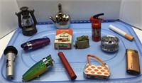 Tray lot of novelty butane lighters include a