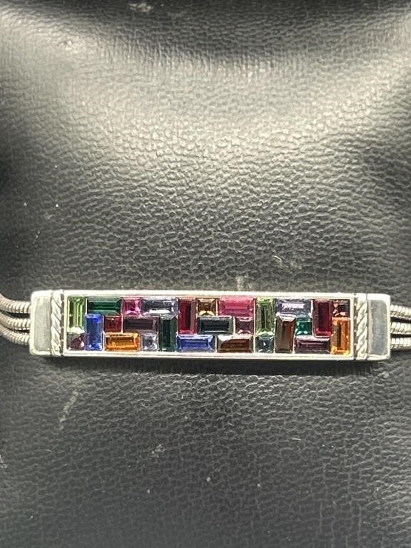 Brighton St Michael Multicolor Crystal Bracelet