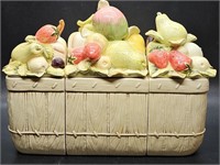 Fruit Basket Ceramic Canister Set