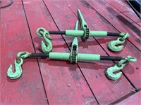 2- Ratchet Chain Load Binders 1-5/16-3/8: