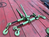 2- Ratchet Chain Load Binders 5/16-3/8