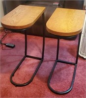Pair of handy chair tables