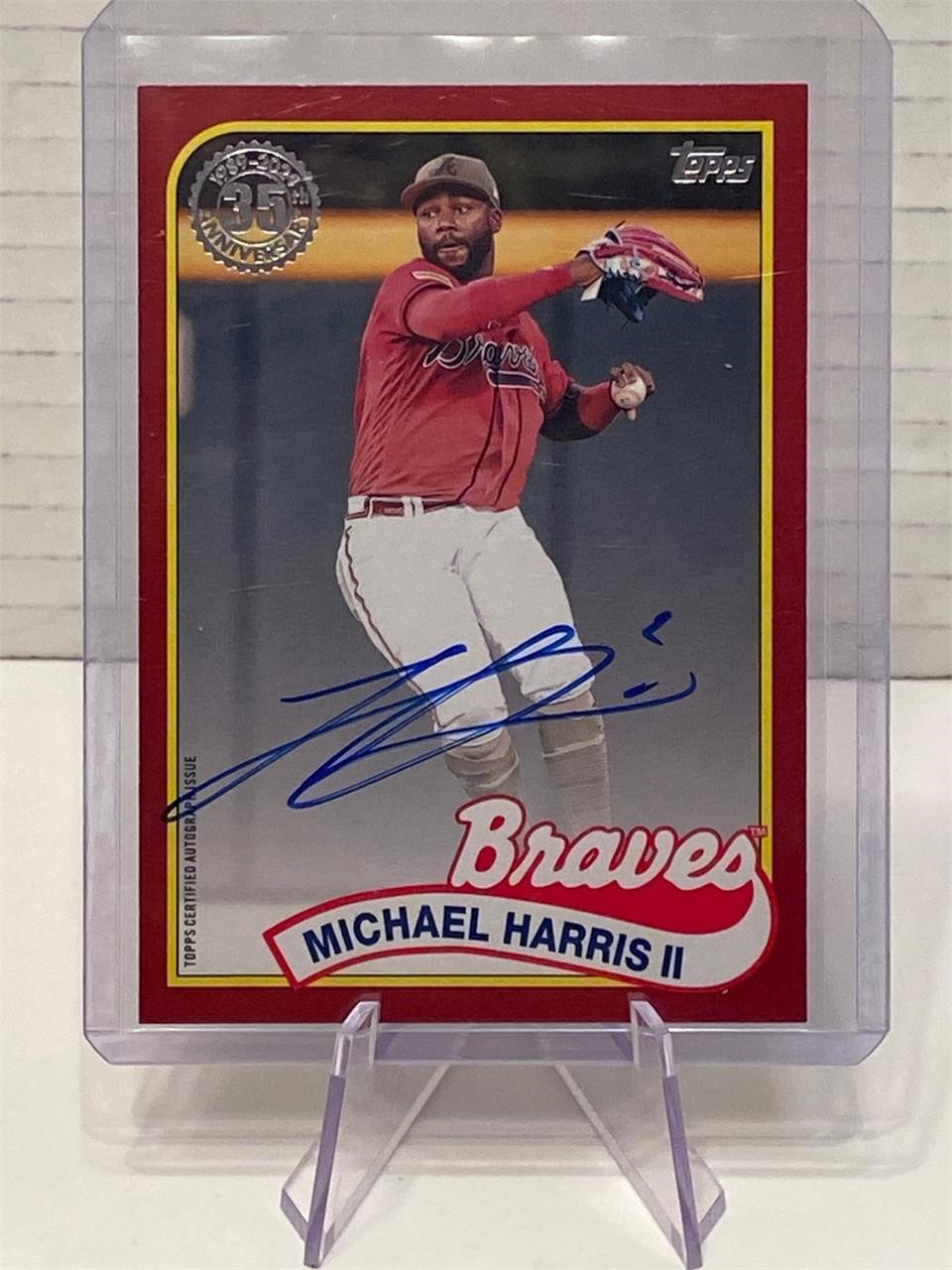 Michael Harris 11 Autograph Card