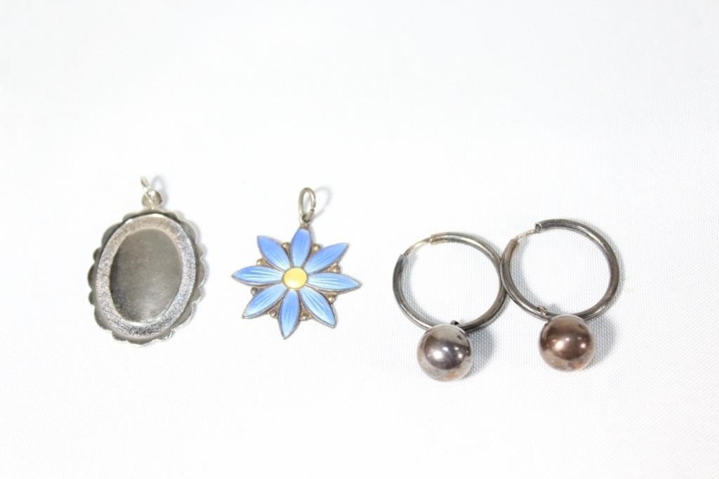 Sterling Silver Earrings and Pendants