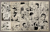 Marvel Original Comic Art. Lot  of (4) Pages.