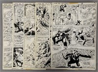 D.C. Comics Original Art (5) Pages.