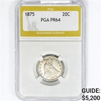1875 Twenty Cent Piece PGA PR64