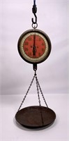 Store scales - 20 pounds - ca 1914, 8" dia. scale,