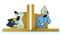 Serre-livres Tintin et Milou (Vilac, 1990)
