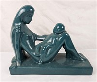 Haeger Ceramic Mother & Child Statue