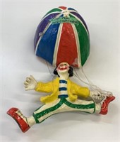 VTG Paper Mache Clown & Umbrella