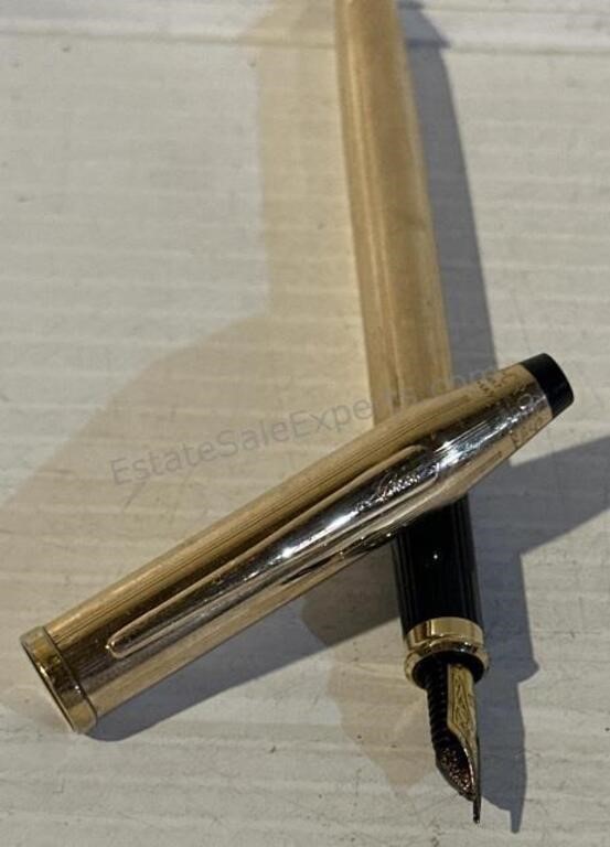 CROSS Fountain Pen Stylo Plume 10K GoLD Filled