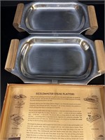 Sizzlemaster Steak Platters - Vintage in box