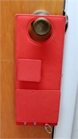 3 red compact hanging door organizers, never used