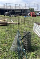 (4) Tomato Cages & Garden Wire