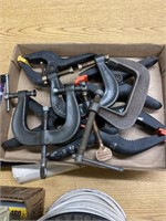 Three-way clamps, C clamp, and snap clamps