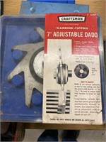 Craftsman carbide tipped, 7 inch adjustable Dado.