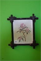 Flower Print in Vintage Frame