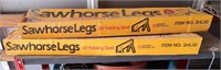 (2) Sets Of Folding Sawhorse Legs In Boxes