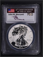 2012-S $1 REV PF Silver Eagle PCGS PR69 Sig Lbl