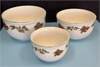 Nice ceramic bowls 8,7&6in