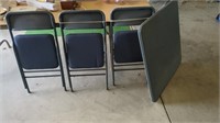 COSCO CARD TABLE AND CHAIRS