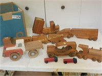 Wooden Toys Vintage Lot of 12