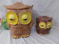 2 Owl Cookie Jars