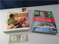 (2) New Cook Books: Martha Stewart & Julia Child $