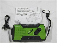 4 in 1 Emegerncy Radio w/Crank