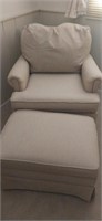 Best chairs Inc.  Tan chair and ottoman