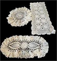 (12) Estate Doilies-Clean & Stain Free