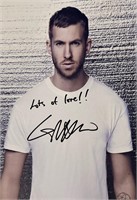 Autograph COA Calvin Harris Photo