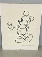 Mickey Mouse Steamroller 1934 story sketch print