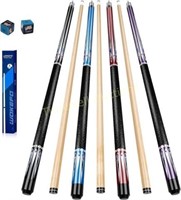 Wakefa 58 Maple Pool Cues Set - 4 Sticks