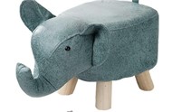 ANIMAL FOOT STOOL FOR KIDS WITH WOODEN LEGS