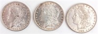 Coin 3 U.S. Morgan Silver Dollars XF-AU